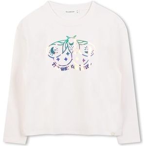 Billieblush U21558 T-shirt voor meisjes, Wit, 8 Jaren