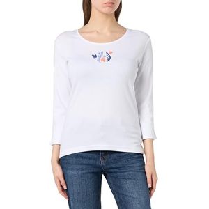 Armor Lux T-shirt met 3/4-mouwen, Wit Serie Koraal zeewier, 3XL