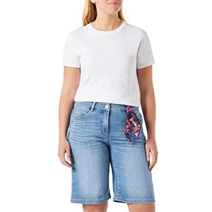 GERRY WEBER Edition Dames Shorts Jeans, blauw denim met gebruik, 36R, Blauwe denim met gebruik., 36