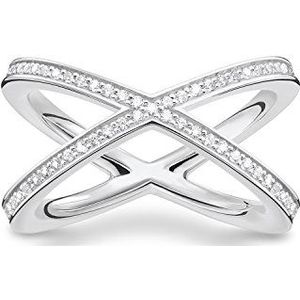 Thomas Sabo Damen-Statement-Ringe 925 Sterlingsilber mit '- Ringgröße 54 TR2138-051-14-54