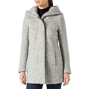 ONLY Onlsedona Boucle Wool Coat Petit OTW Fn Damesmantel, lichtgrijs gem., XS petite