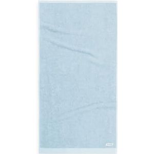 TOM TAILOR handdoek, set van 2, 50 x 100 cm, 100% katoen/badstof, met hanger en label met logo, Color Bath Towel lichtblauw (Sky Blue)