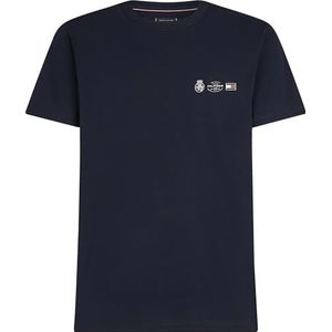 TOMMY HILFIGER - Shirt - Navy/Rood/Wit - T-shirt