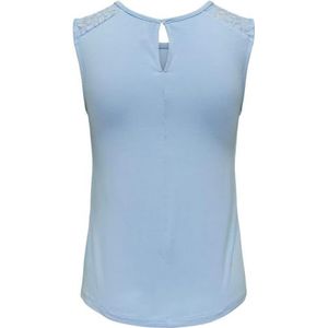 ONLY ONLKANYE S/L LACE Mix JRS Top, Clear Sky, L, Clear Sky., L