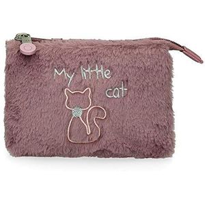 Enso My Little Cat portemonnee, violet, 14 x 10 x 3,5 cm, PVC en polyester