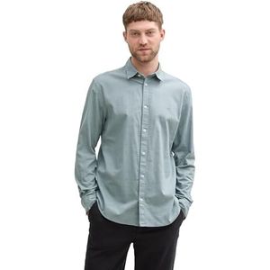 TOM TAILOR heren overhemd, 27475 - Grijs Mint, XL