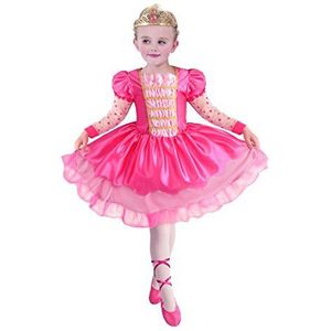 Ciao Dolce ballerina-kostuum voor meisjes (maat 3-4 jaar), carnaval, roze, 14797.3-4