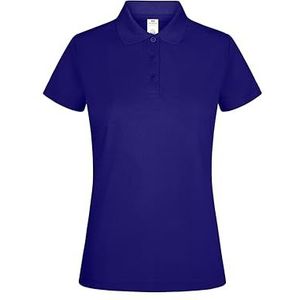 Mukua PS160W-BOGAN; poloshirt met korte mouwen voor dames, koningsblauw, maat XXL, Royal Blauw, XXL