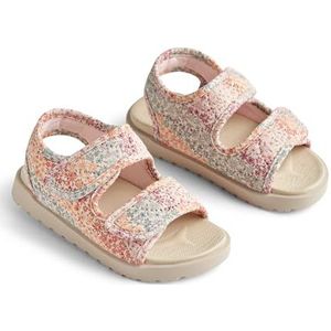 Wheat - Teenvrije sandaal Healy Print – uniseks – duurzaam door gerecyclede materialen, 9506 Rainbow Flowers, 31 EU