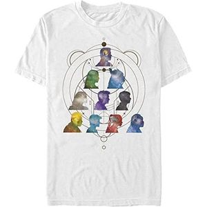 Marvel The Eternals - SILHOUETTE HEADS Unisex Crew neck T-Shirt White XL