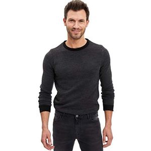DeFacto Heren R1110az Pullover Sweater, zwart, 4XL