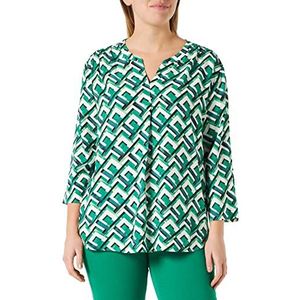 GERRY WEBER Edition Dames 860008-66414 blouse, groene print, 34, groen opdruk