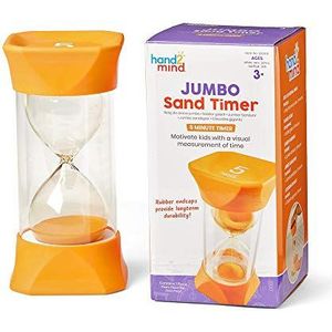 Learning Resources 93068 Jumbo Sand Timer (5-Minute), Orange