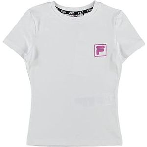 FILA BORNA Tight T-shirt voor meisjes, helder wit, 170/176, wit (bright white), 170/176 cm