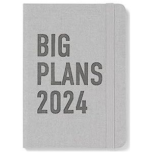 LETTS Big Plans A6 dag per pagina w/appts (meertalig) Stone 2024