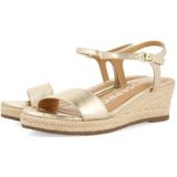 GIOSEPPO Yalaha Espadrilles voor dames, sleehak, platina, 38 EU, Platina, 38 EU