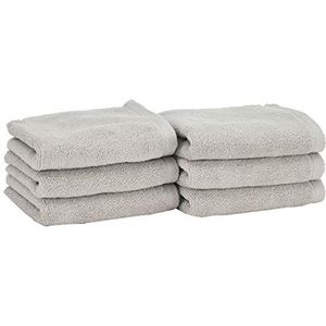 Heckett Lane Bath Guest Towel, 100% Cotton, Glacier Grey, 30 x 50 Cm, 6.0 Pieces