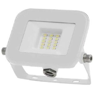 Projector, 10 W, kleurchip: 6500 K, witte behuizing, wit glas