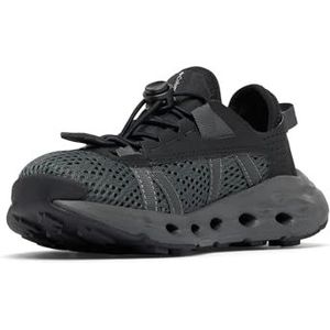 Columbia Drainmaker XTR Waterschoenen, Black Pure Silver, maat 34, zwart/zilverkleurig (Pure Silver), 34 EU