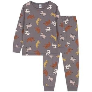 Petit Bateau Pyjama Bongrijs-meerkleurig 2 jaar jongens A083O, Bongrijs-multico, 24 Maanden
