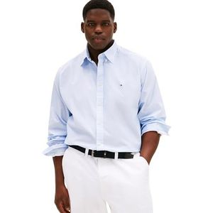 Tommy Hilfiger - BT-FLEX POPLIN MICRO - Overhemd - Blauw - Lange Mouwen