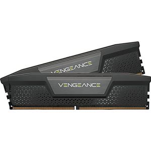 Corsair VENGEANCE DDR5 32GB (2 x 16 GB) DDR5 6000MHz C40 Intel Geoptimaliseerd Desktop-Arbeitsspeicher (Onboard Spanningsregeling, Aangepaste XMP 3.0 Profielen, Compacte Vormfactor) Zwart