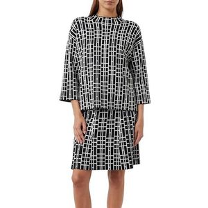 comma Jacquard trui met korte mouwen, 59j8, 34