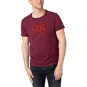 Timezone Heren T-shirt, Zinfandel Rood, L