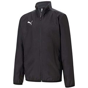 PUMA Unisex Kinder, teamGOAL 23 Sideline Jacket Jr Trainingsjacke, Black-Asphalt, 164