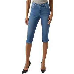 VERO MODA VMJUNE MR Knickers DNM Mix NOOS Vrouwelijke Slim Fit Jeans, blauw (light blue denim), XL