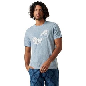 Kaporal, T-shirt, model NEDY, heren, steenwash, L; regular fit, korte mouwen, ronde hals, Stonewash, L