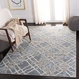 Safavieh Ilya tapijt, traditionele vintage-stijl, geweven polypropyleen, 90 x 150 cm, zilver/ivoorkleurig