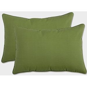 Pillow Perfect Outdoor Forsyth oversized rechthoekig overwerpkussen, groen, 2 stuks