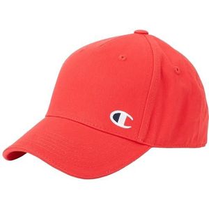 Champion Icons Accessories Junior Caps - 805976 Light Woven Cotton Twill C-logo baseballpet, rood, eenheidsmaat Unisex - kinderen SS24, Rood, one size