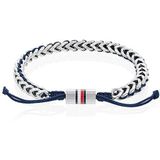 Tommy Hilfiger Sieraden Heren Touw armband Marineblauw - 2790511, Eén maat, Nylon, Geen edelsteen