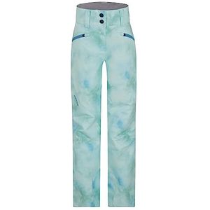 Ziener Alin Skibroek voor meisjes, sneeuwbroek, waterdicht, winddicht, warm, Cloudy Green Print, 152
