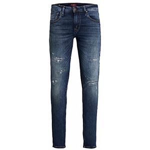 JACK & JONES Heren Skinny Fit Jeans Liam Seal JOS 599, Denim Blauw, 33W / 34L
