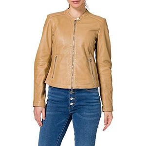 Freaky Nation Emellie-fn Leren jas voor dames, Iced Coffee, XXL