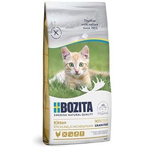 BOZITA Kitten graanvrij kip - droogvoer voor kittens jonge katten en zogende moederdieren, 2 kg