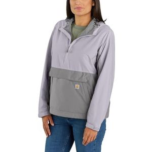 Carhartt Dames Relaxed Fit Fleece Pullover Fleecejack, Lila Haze, asfalt, XS