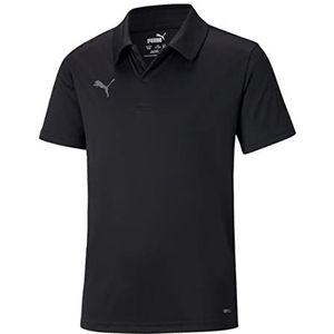 PUMA teamLIGA Sideline Polo Jr uniseks-kind PUMA Teamliga Sideline Polo Jr Shirt voor kinderen, uniseks, Puma Zwart-Puma Wit, 116