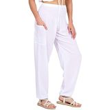 LOFBAZ - Harembroek - Wit - Boho Hippie Kleding - Dames Palazzo