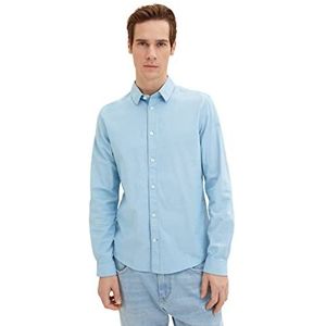 TOM TAILOR Uomini Overhem 1034884, 31195 - Blue Chambray, 3XL