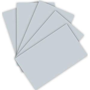 folia - Gekleurd papier 130 g/m², gekleurd tekenpapier in lichtgrijs, DIN A3, 50 vellen, als basis voor talrijke knutselwerkzaamheden.