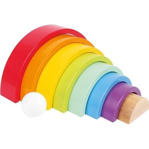 Small foot - Houten regenboog blokken - Large - 7 kleuren - Houten speelgoed vanaf 1 jaar