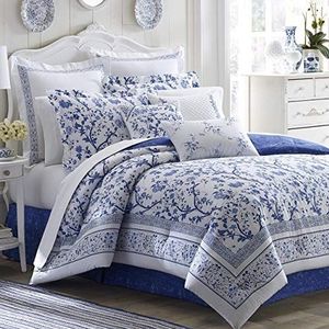 Laura Ashley Beddengoedsets, katoen, Charlotte Blue, Twin