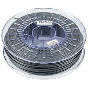 FiloAlfa Filament - PLA/PLA AlfaPlus voor 3D-printers - 1,75 mm, 700 g (grijs, PLA)