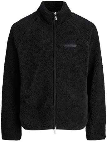 JACK & JONES Fleece jas  zwart