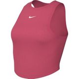 Nike - Dames - W NSW Essntl Rib CRP - Tanktop - Nauwsluitend - Kort Gesneden