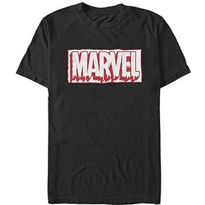 Marvel - Marvel Drip Outline Unisex Crew neck T-Shirt Black 2XL